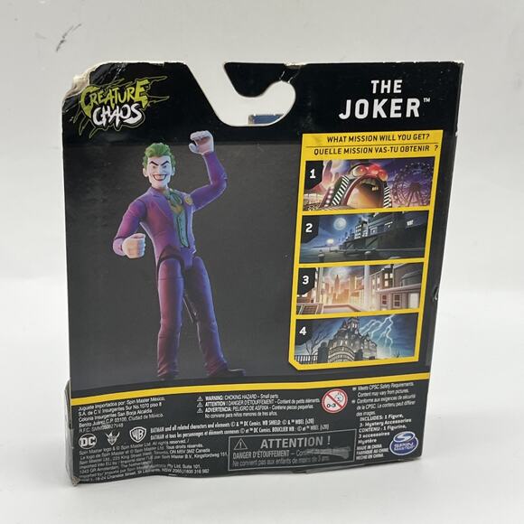 DC Comics Joker The Caped Crusader 4" Action Figure 1st Editions Spin Master - Picture 5 of 11